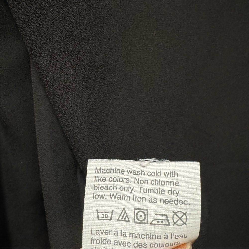 J. Crew Mercantile Black Tie Sleeve Blouse top shirt 00 - Picture 13 of 14
